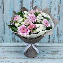 Букет цветов из:  Герберы, Альстромерии и Хризантемы в Сернуре