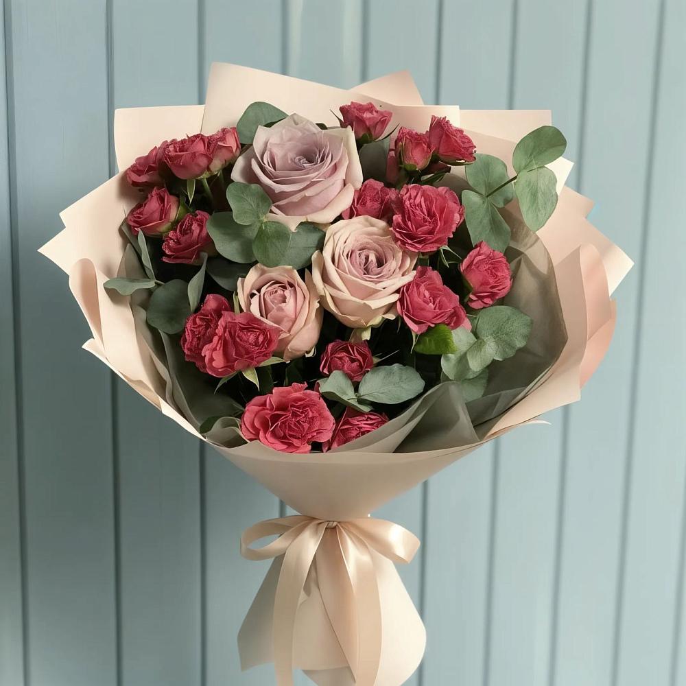 Букет цветов из: Гвоздики и Розы в Сернуре