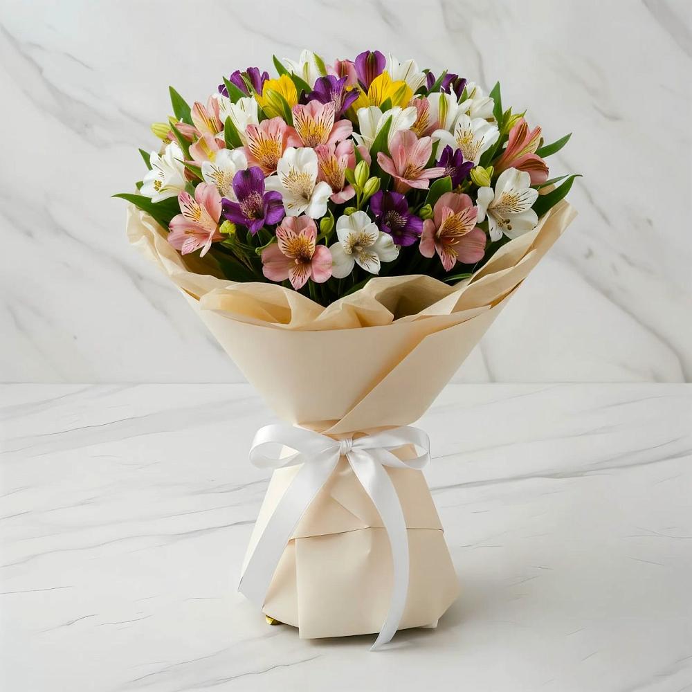 Букет цветов из: Альстромерии в Сернуре