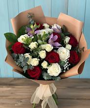 Букет цветов из:  Розы и Альстромерии в Сернуре
