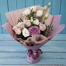 Букет цветов из:  Розы и Лизиантусы #REPLACE_PRED# Сернуре