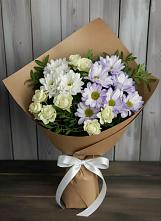 Букет цветов из:  Хризантемы и Розы в Сернуре