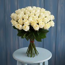 Букет 51 Белая роза Эдлесс Лав в Сернуре