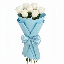 Букет 7 белых роз Проуд в Сернуре