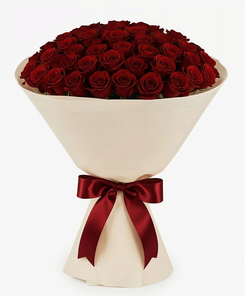 Букет 101 Бордовая роза Блэк Бакарра в Сернуре