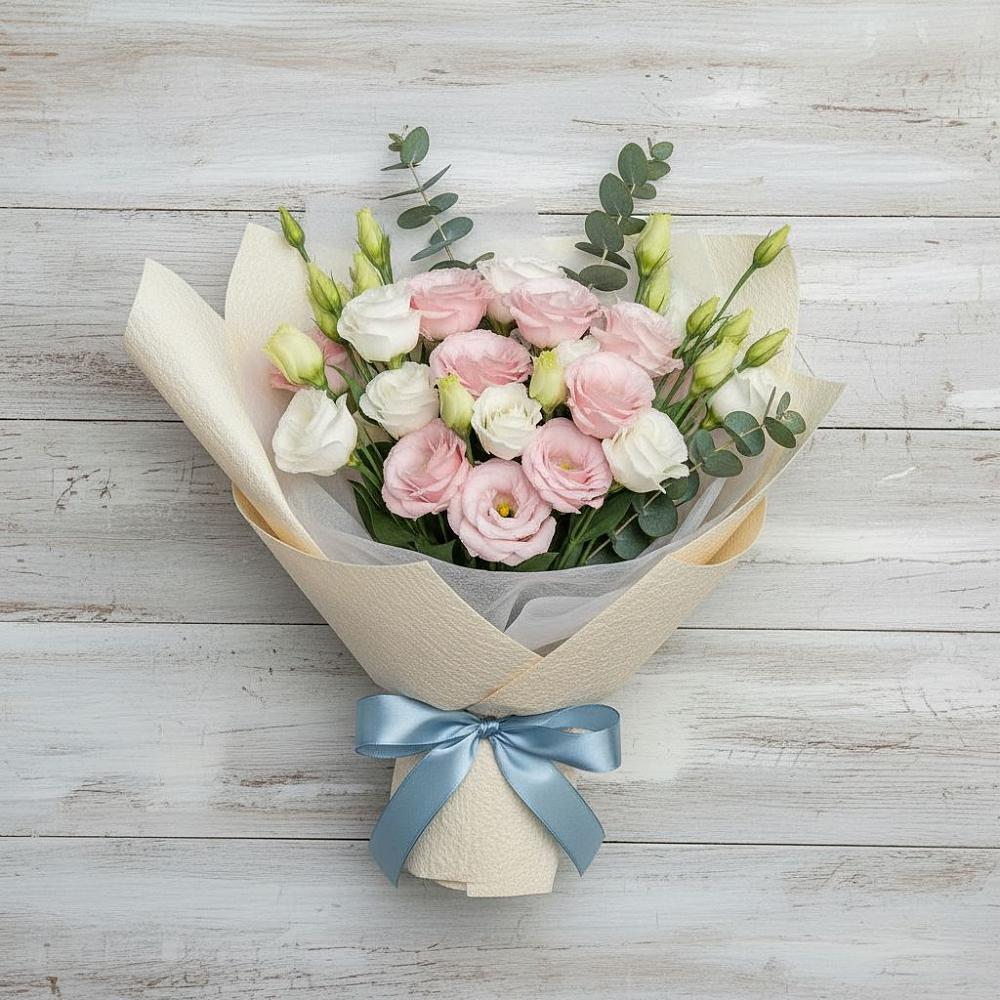 Букет цветов из: Лизиантусы в Сернуре